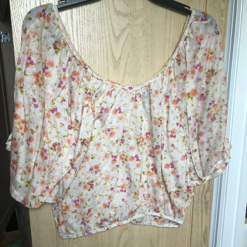 Rue 21 Floral off the shoulder shirt